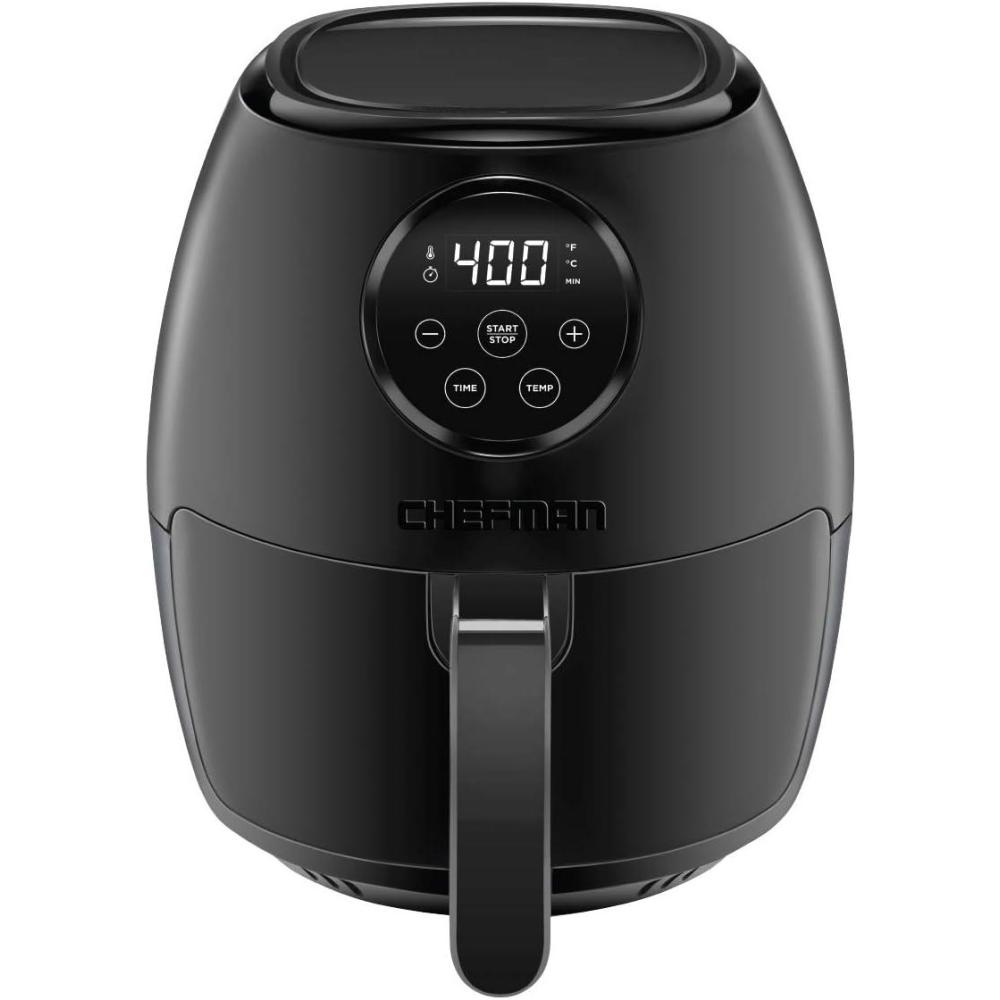 Chefman TurboX 4-in-1 Air Fryer, 5-Quart Airfryer for Extra Crispy Chicken, Fries, Wings, and More, Air Fry, Bake, Reheat, and Frozen Functions, Digital Touch Controls, Dishwasher Safe(3.6 Quart)